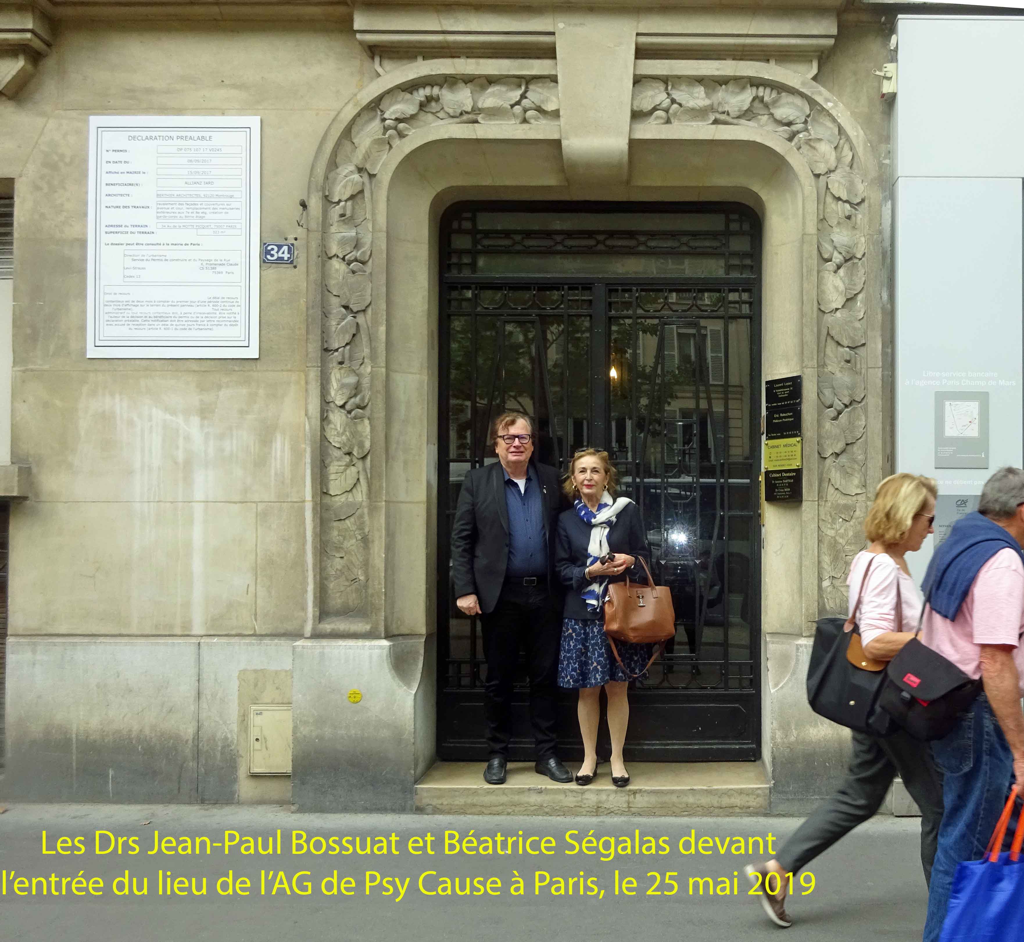 AG de Psy Cause International à Paris, le 25 mai 2019