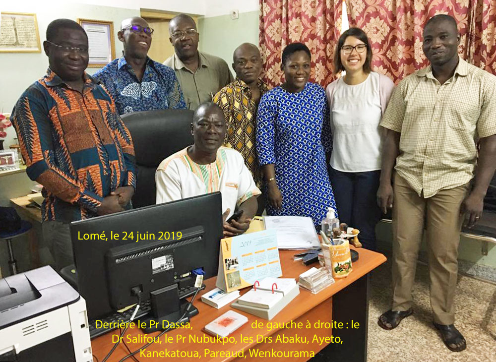 Réunion du 24 juin 2019 à Lomé, de trois associations : la Société Togolaise de Santé Mentale, Santé Mentale Développement Togo (SMDT) et Psy Cause Togo