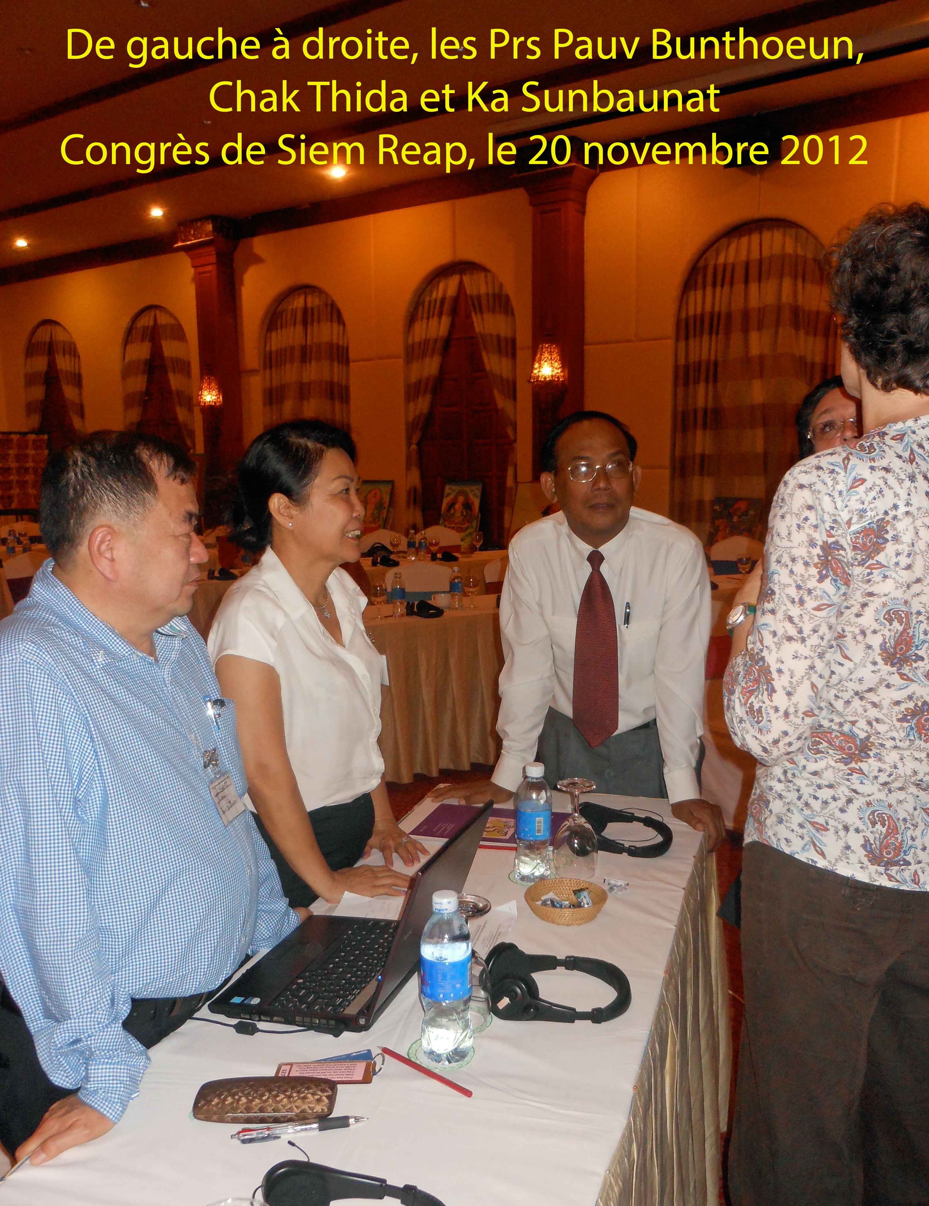 Réunion du comité de rédaction francophone de Psy Cause et du CA de Psy Cause International à Siem Reap, Cambodge, le 20 novembre 2012 (communiqué)