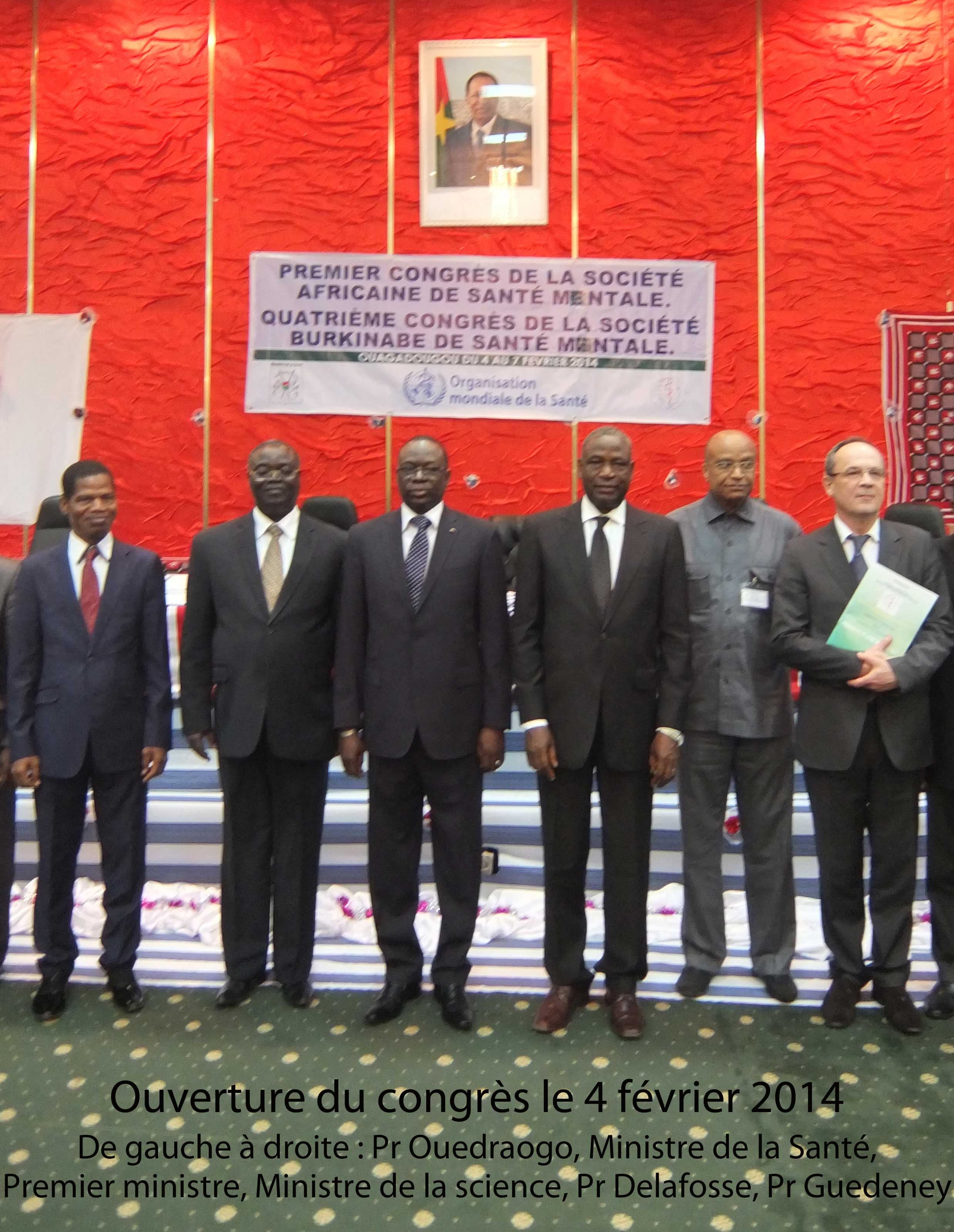 Partenariat entre la Société Africaine de Santé Mentale et Psy Cause (Ouagadougou le 7 février 2014)