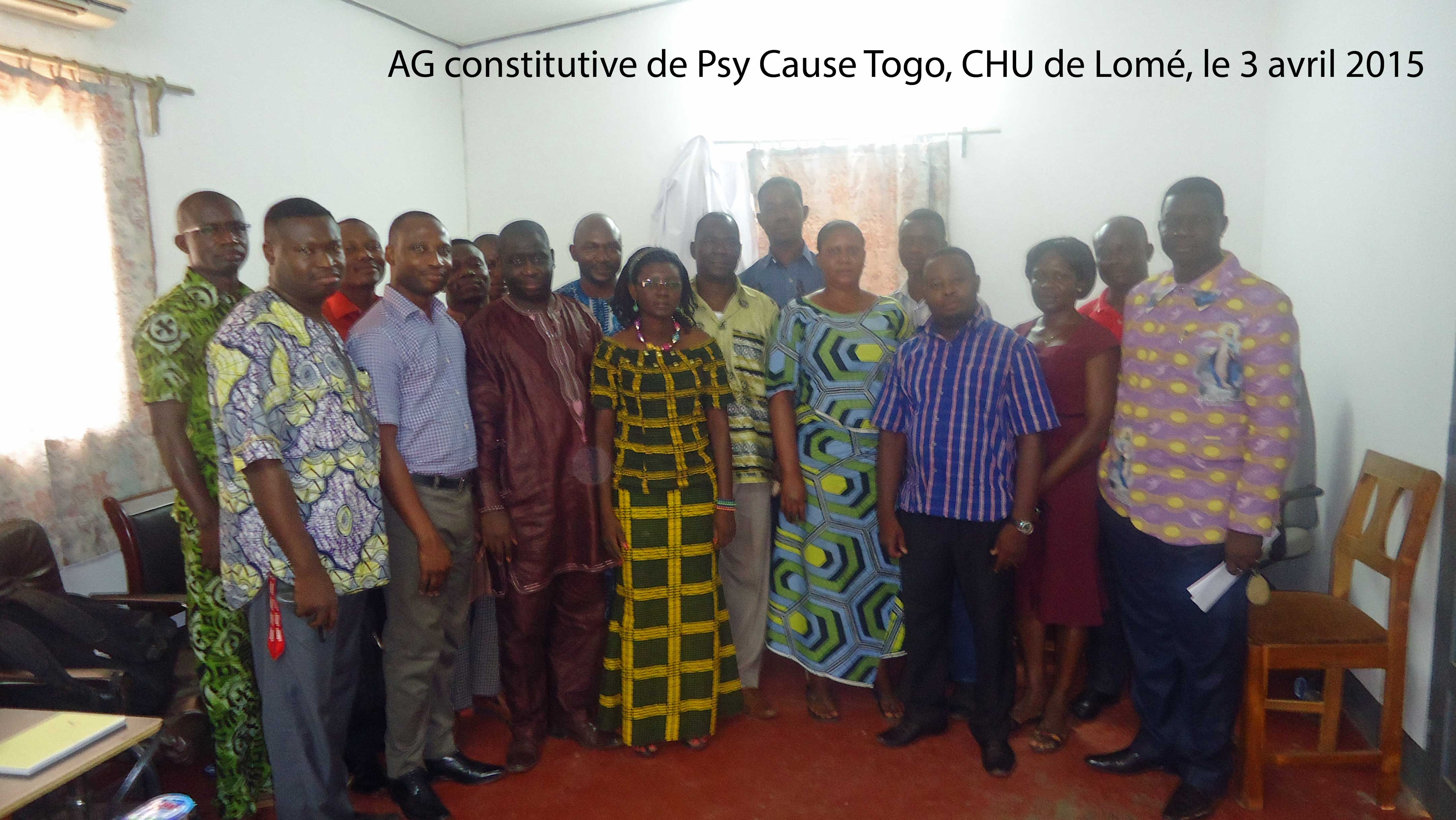 Procès verbal de l’Assemblée Générale constitutive de Psy Cause Togo