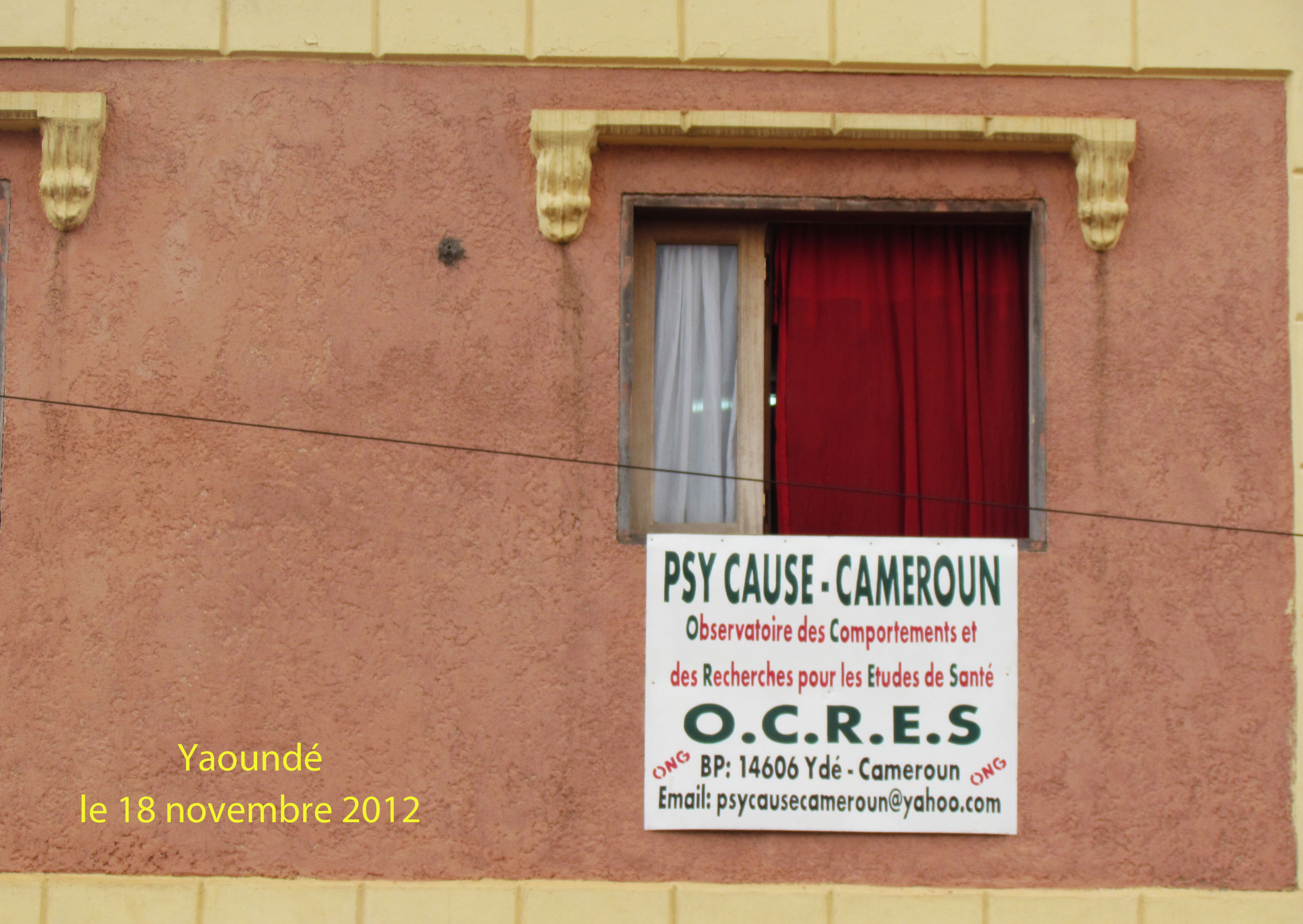 Réunion à Yaoundé, le 18 novembre 2012, de  « Psy Cause – Cameroun » (Communiqué)