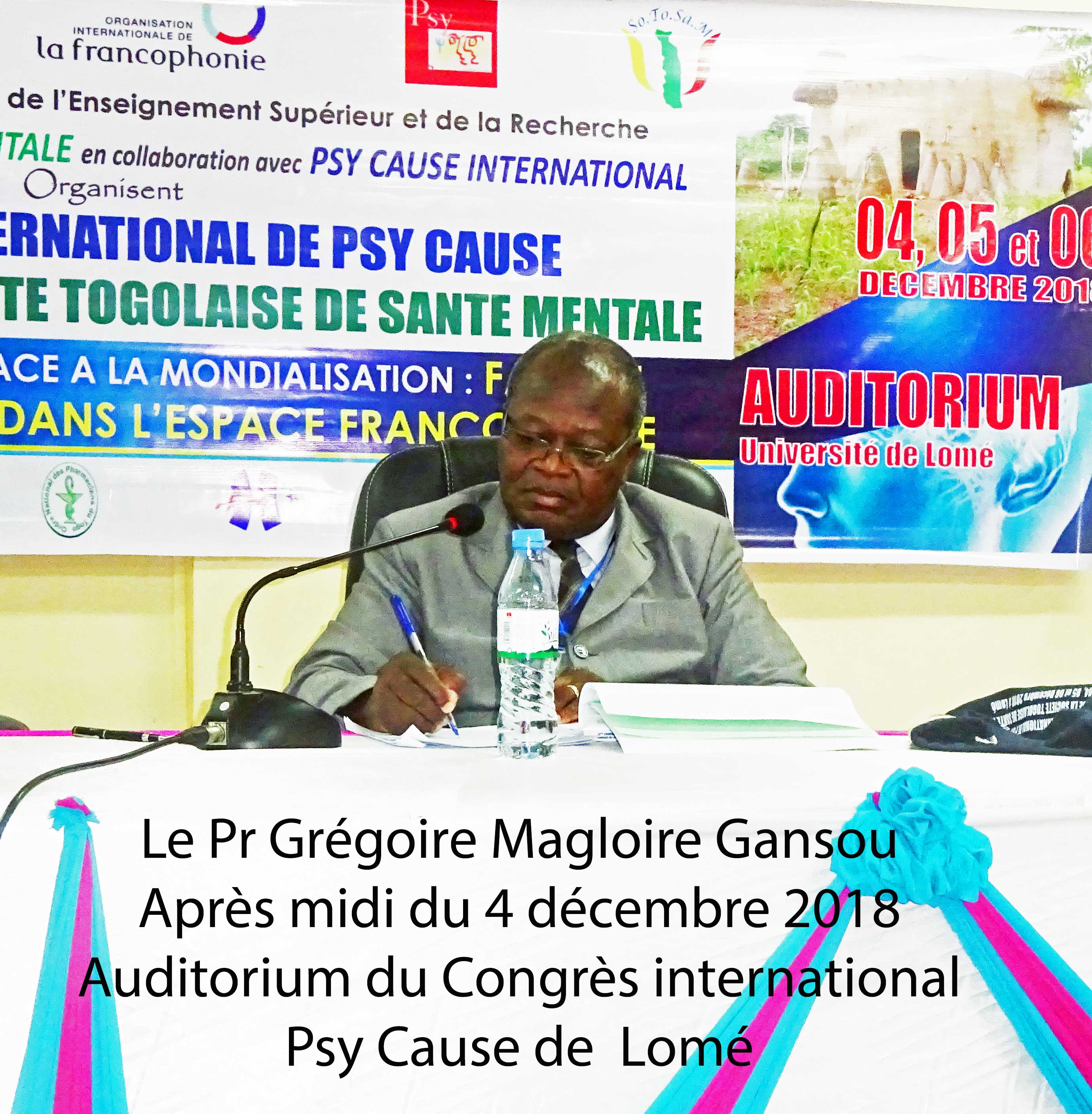 XIIème congrès international de Psy Cause à Lomé (4 et 5 décembre 2018). Carnet N°3